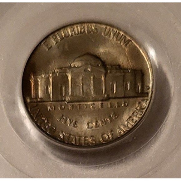 1956 D Jefferson Nickel MS66 PCGS Toned - Picture 4 of 4